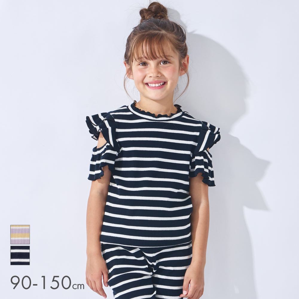 【2026年 春新作】肩あきフリルトップス