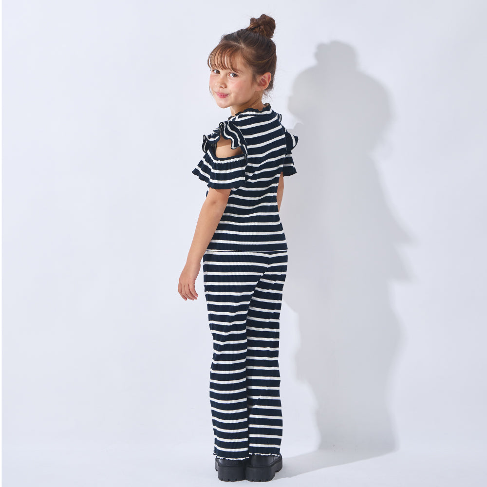 【2026年 春新作】リブフレアパンツ