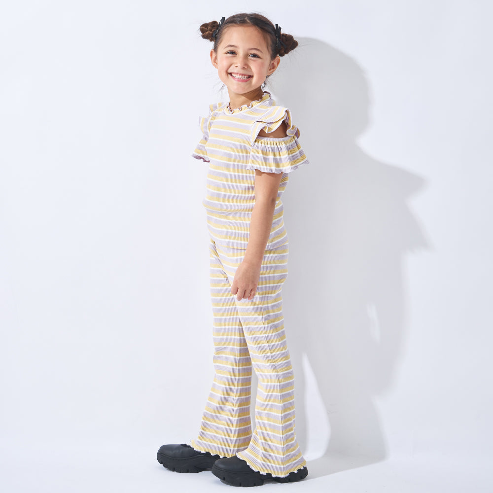 【2026年 春新作】リブフレアパンツ