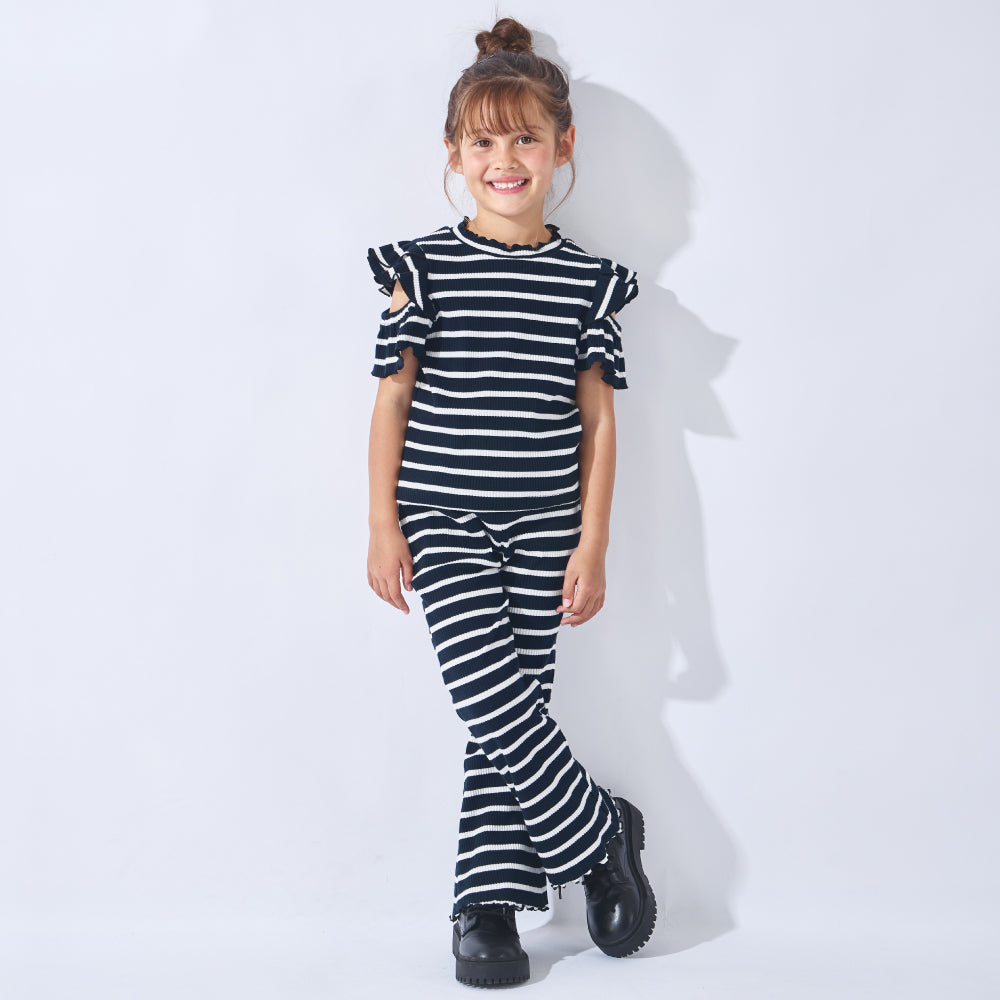 【2026年 春新作】リブフレアパンツ