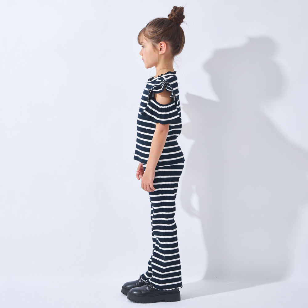 【2026年 春新作】リブフレアパンツ