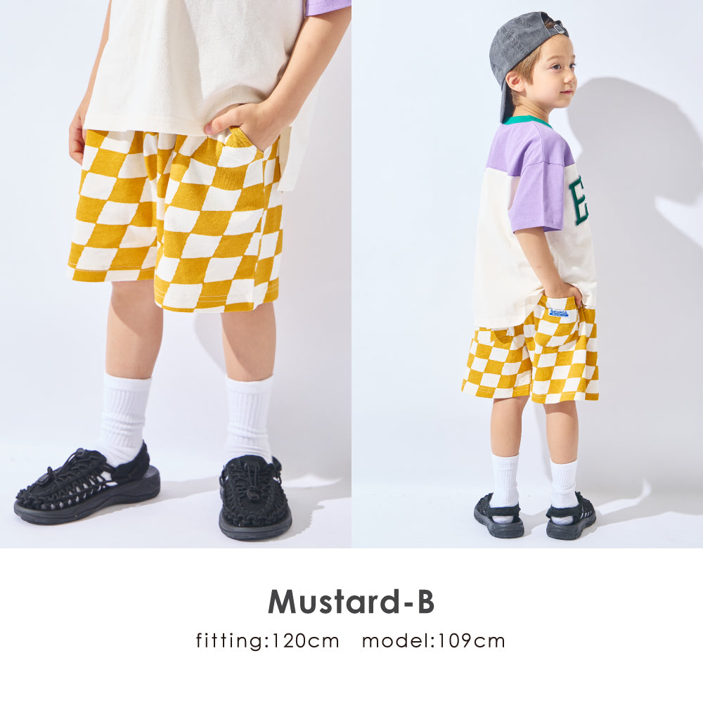 総柄ハーフパンツ