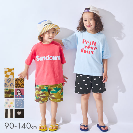 総柄ハーフパンツ