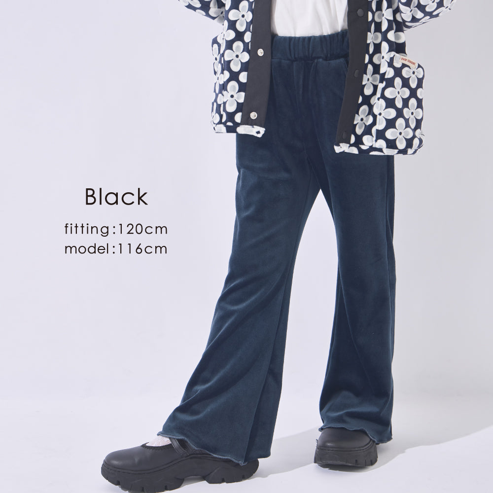 【ふわ軽】ふわふわフリース あったかフレアパンツ