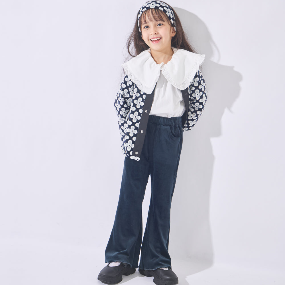 【ふわ軽】ふわふわフリース あったかフレアパンツ