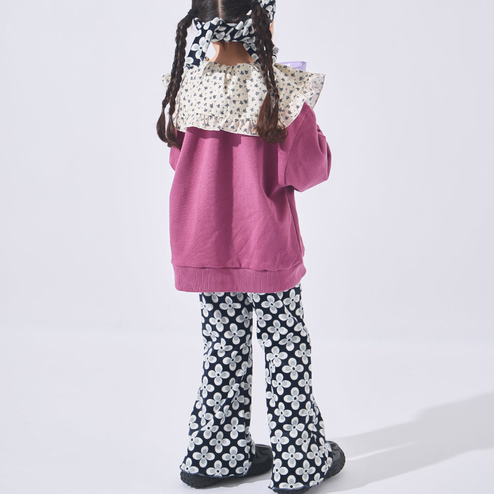【ふわ軽】ふわふわフリース あったかフレアパンツ