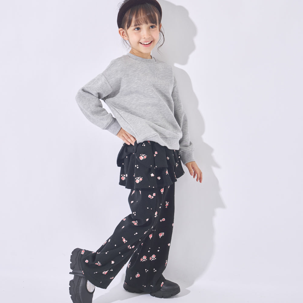 一枚でコーデ完成 フリルティアードパンツ