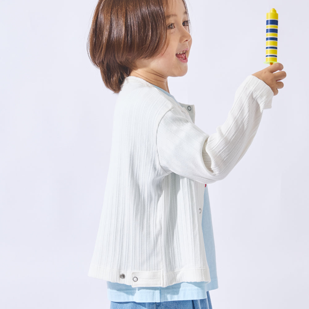 気軽に羽織れる ジャガードカーディガン