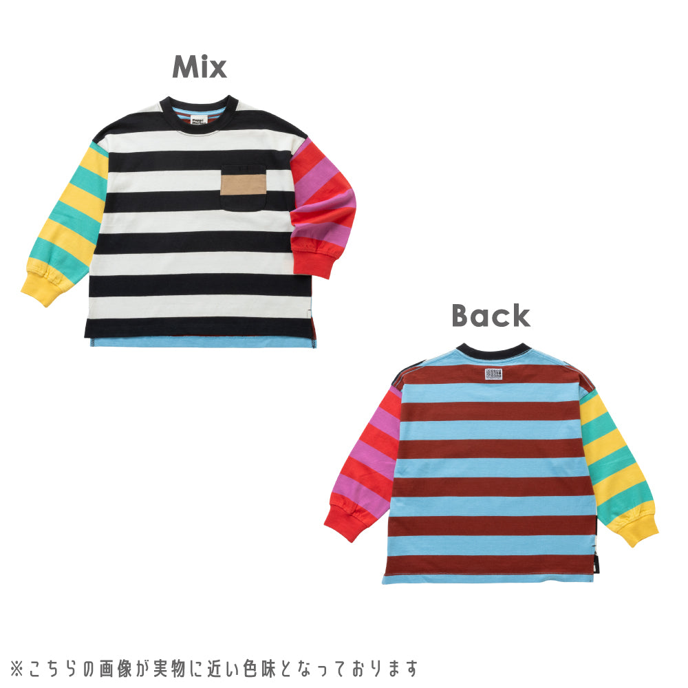 毎日のスタメン ボーダー長袖Tシャツ