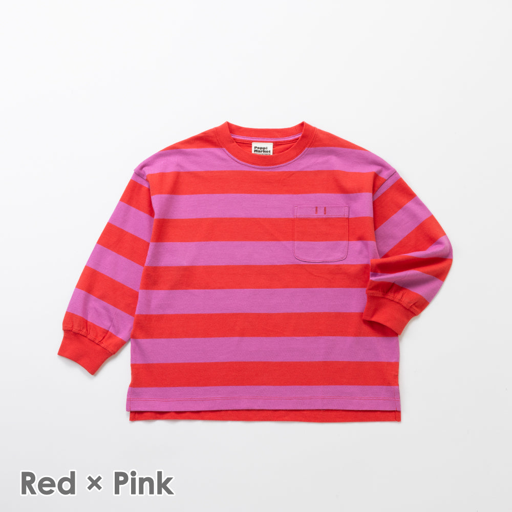 毎日のスタメン ボーダー長袖Tシャツ