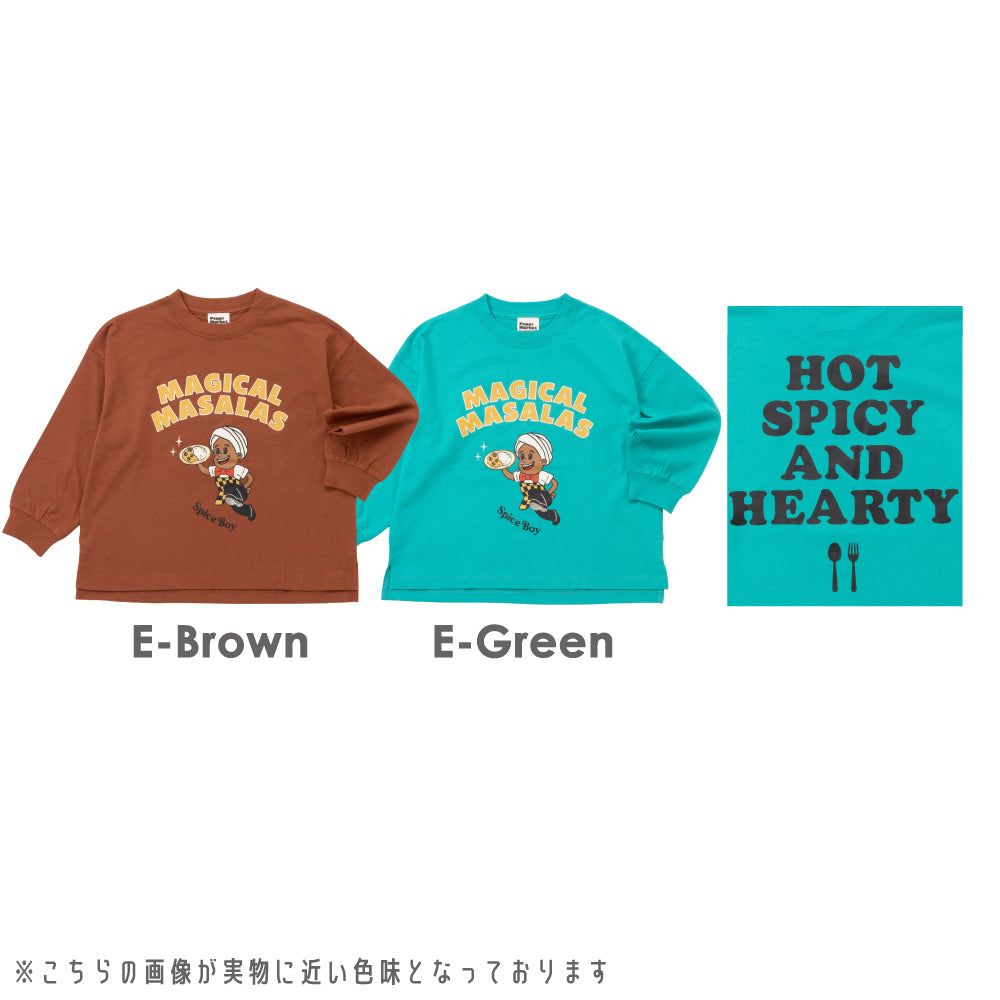 【Poppi Market】毎日のスタメン グラフィック長袖Tシャツ