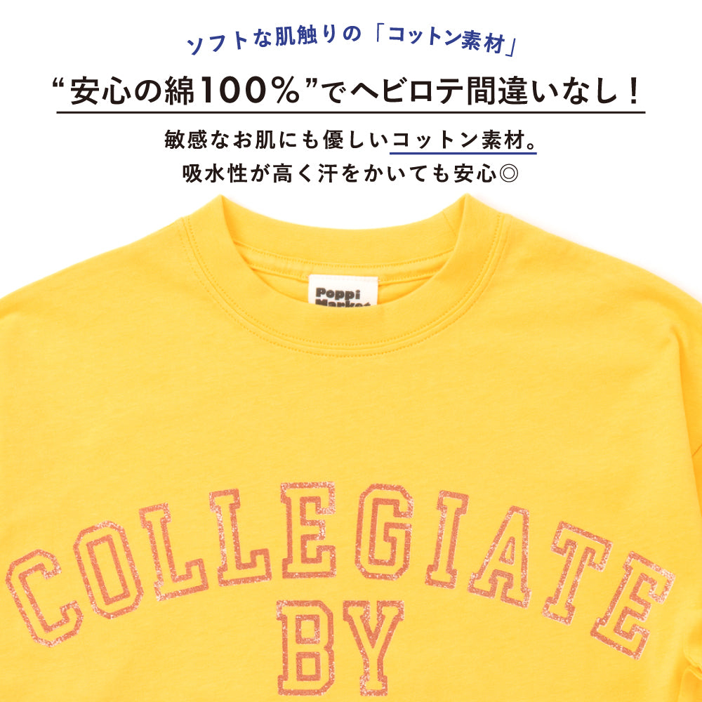 【Poppi Market】毎日のスタメン グラフィック長袖Tシャツ