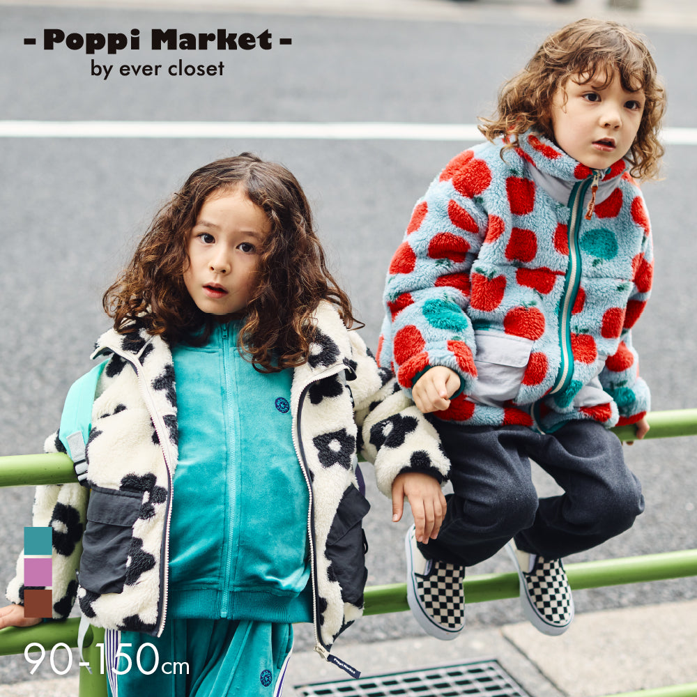 【Poppi Market】あったかファーフリースジャケット