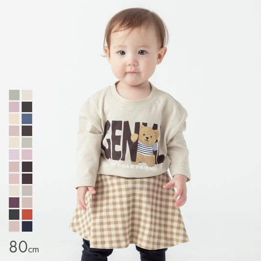 【最速！秋割】プリント長袖Tシャツ (ベビーサイズ)