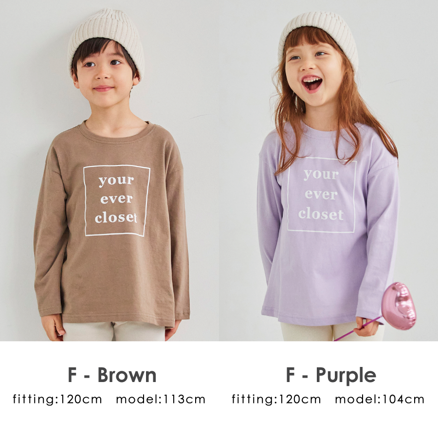 【OUTLET SALE】プリント長袖Tシャツ